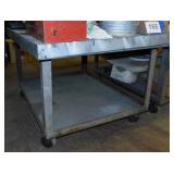 Steel rolling shop work table, 48" x 36" x 29",