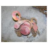 Large chain hoist w/ 5 ton hooks