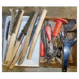 Wire brushes - Cast iron ladle - Chisels & more