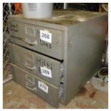 Metal 3 drawer parts tool chest cabinet,