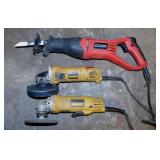 2 Dewalt angle grinders - Tool Shop reciprocating