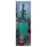 Vintage manual oil drum & pump, bring help to