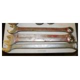 4 large combination wrenches: Williams & Proto