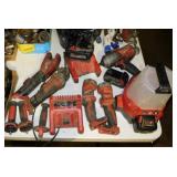 Milwaukee cordless tools w/ batteries & chargers