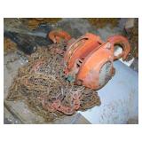 Jet L90 five ton chain hoist w/ hooks