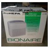 Bionaire HEPA air purifier & ionizer in box,