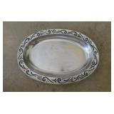 Lenox aluminum serving platter, 19" wide -