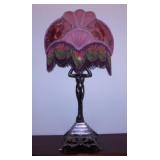 Art Deco standing nude bronze table lamp with