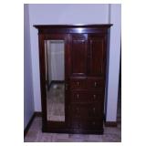 Antique England mahogany 2 pc. chiffonier with