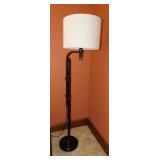 Modern adjustable height bridge floor lamp with