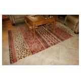 Xanadu Terracotta wool area floor rug, 5