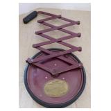 Vintage Lufkin rolling tape measure w/ scissors,