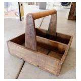 Antique wooden strawberry picking box crate with