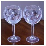 Pair of signed Waterford crystal Millennium