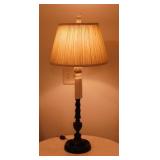 Pair of buffet table lamps w/ pineapple finials &