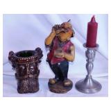 1976 Jason Christoble Knight of Knee candle holder