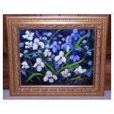 Original still life floral oil painting by