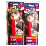 2 retired PEZ Philadelphia Phillies candy