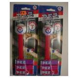 2 retired PEZ Texas Rangers candy dispensers