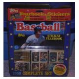 Complete set 1990 Topps Baseball Sticker Yearbook
