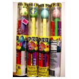 Set of four 2012 PEZ Easter eggs in tubes candy