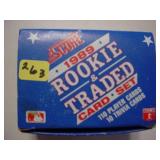 1989 Score rookie & traded baseball card set in