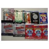 10 packs sport cards: Baseball, Football & more