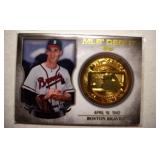 2016 Topps Warren Spahn Boston Braves medallion