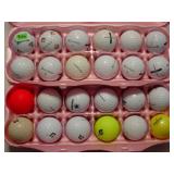 12 each TaylorMade & Bridgestone golf balls