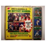 Set 1990-1991 baseball hottest rookies, 100 cards