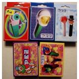 Five 48 pc. PEZ jigssaw puzzles, 5" x 7"