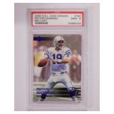 2000 Peyton Manning #150 football card, graded 9