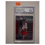 1999 Michael Jordan basketball card, graded 9.5