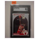 1990-1991 Michael Jordan basketball card, graded