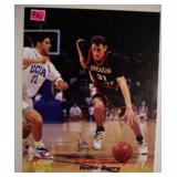 Autographed Brent Barry rookie picture, 8" x 10"