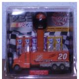 PEZ Tony Stewart Nascar helmet / semi candy