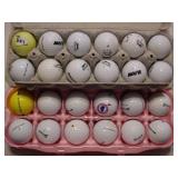 12 each Slazenger & Srixon golf balls