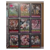 1985 Topps football set in binder album: 396 cards