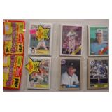 Two 1987-1988 baseball rack packs, 42 cards each