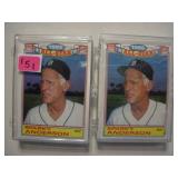 2 sets 1986 Topps baseball All Star inserts cards