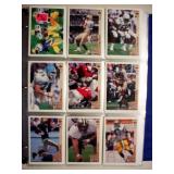 Complete set 1992 Upper Deck football in pages /