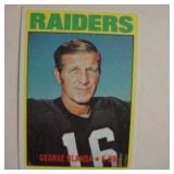 1972 George Blanda Oakland Raiders football card