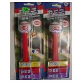 2 retired PEZ Cincinnati Reds candy dispensers