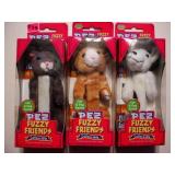 3 PEZ Fuzzy Friends Cat & Dog series candy