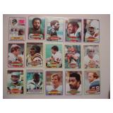 1980 Topps football stars: 15 cards