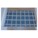 Custom made entry way carpet rug, 42" x 24"