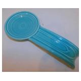 Retired Fiesta HLC turquoise spoon rest -