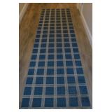 Custom made hallway carpet runner rug, 34" x 9.5