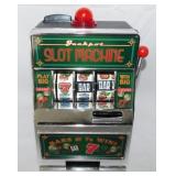 Mini slot machine coin bank - Dominoes - Rummy