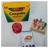 New box of 64 Crayola Crayons - Cruiser Super yoyo